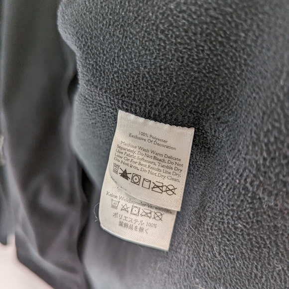 Eddie Bauer Jacket Womens Medium Black Fleece Full Zip First Ascent Pockets - Picture 9 of 11